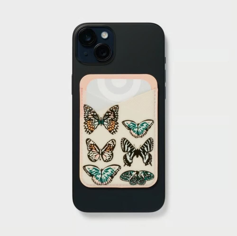 Heyday Butterfly Print Cellphone Wallet Pocket NEW